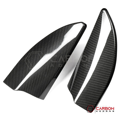 Real Carbon Fiber A-Pillar Speaker Trim Covers for 2021+ Ford F-150