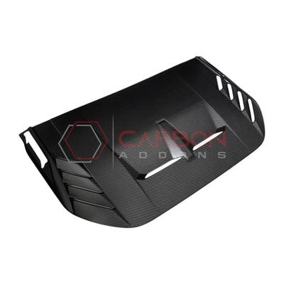 Real Carbon Fiber Hood Vent Trim Cover For 2021+ Bronco Raptor