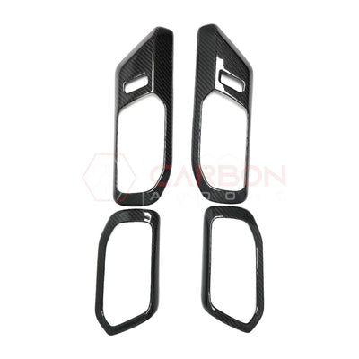 Real Carbon Fiber Interior Door Handle Trim Covers For 2021+ Ford Bronco