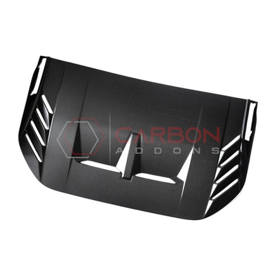 Real Carbon Fiber Hood Vent Trim Cover For 2021+ Bronco Raptor