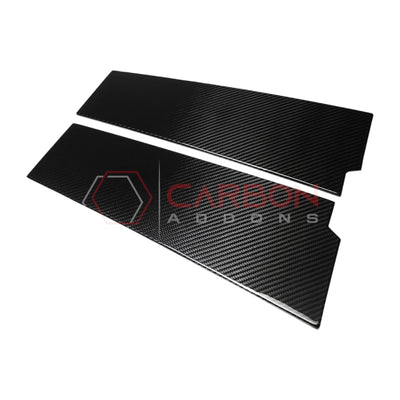 2021+ Ford Bronco 4-Door Real Dry Carbon Fiber B-Pillar Trim Covers (Glossy or Matte)