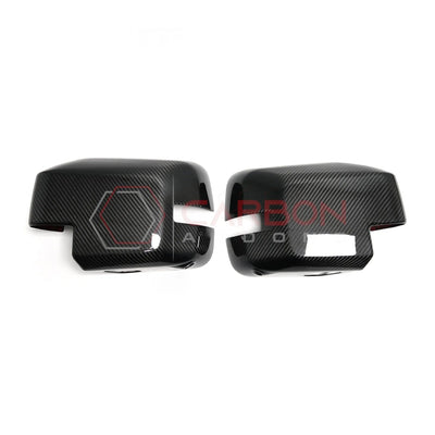 Real Carbon Fiber Mirror Cap Cover with Turn Signal For 2021+ Ford Bronco